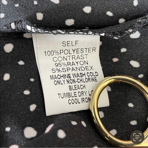 Papermoon black with dots blouse, medium - Picture 7 of 7